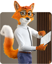 Ο Mr. Pricefox με tablet.